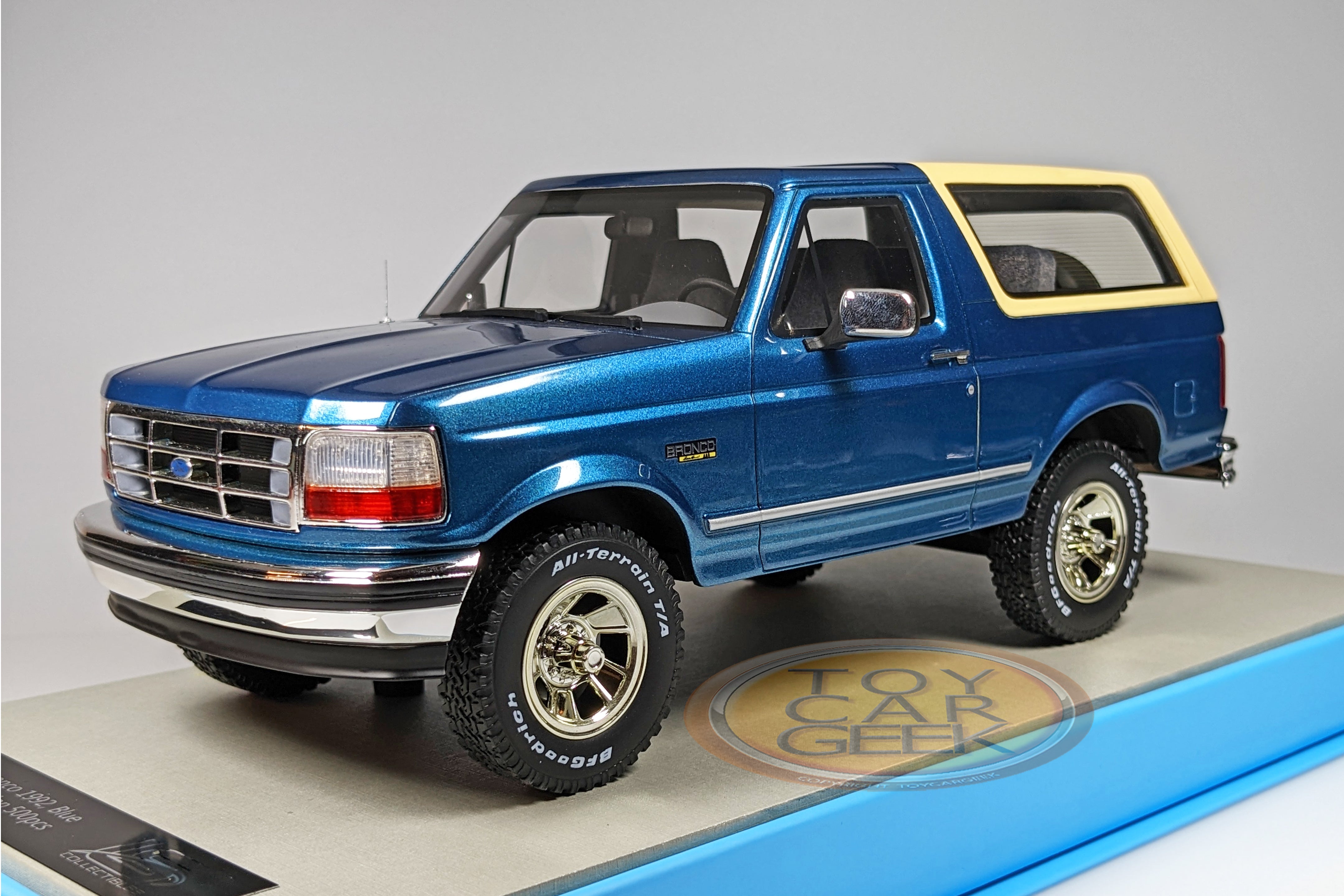 【高品質在庫】▲入手困難！Blue！世界限定！LS 1/18 Ford フォード Bronco 1992 新品 Resin Model 乗用車