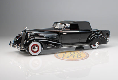 1934 Cadillac 452D V16 Victoria Convertible Coupe, Closed - Black