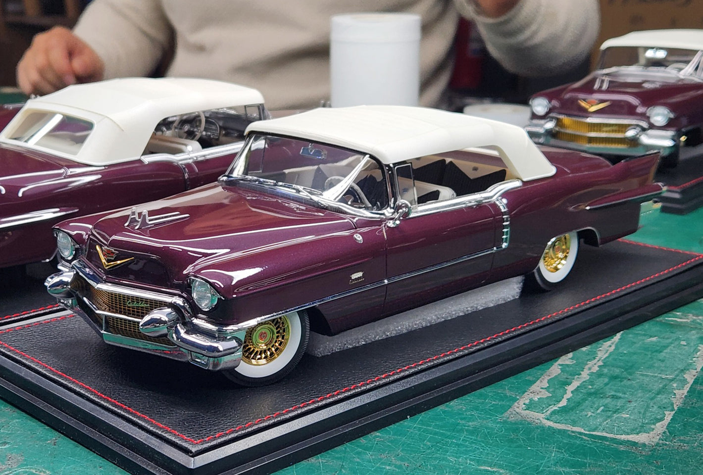 1956 Cadillac Eldorado Biarritz Convertible, Closed - Maroon (Pre-Order)