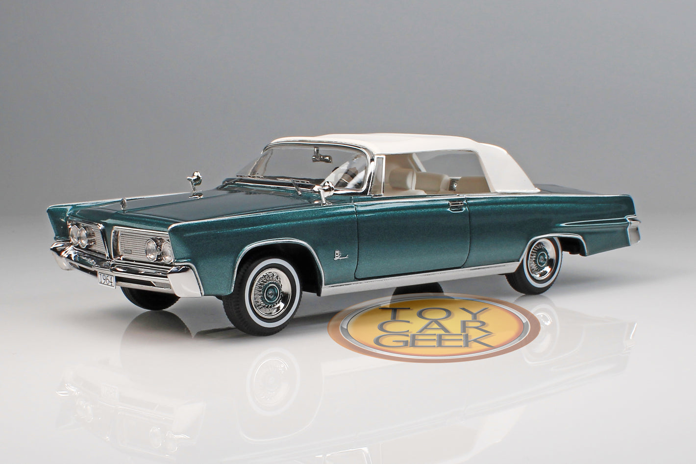 1964 Imperial Crown Convertible, Closed - Turquoise