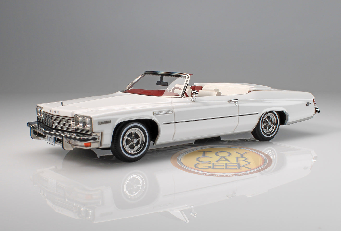 1975 Buick LeSabre Custom Convertible, Open - White