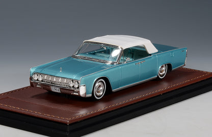 1964 Lincoln Continental Convt., Closed - Turquoise