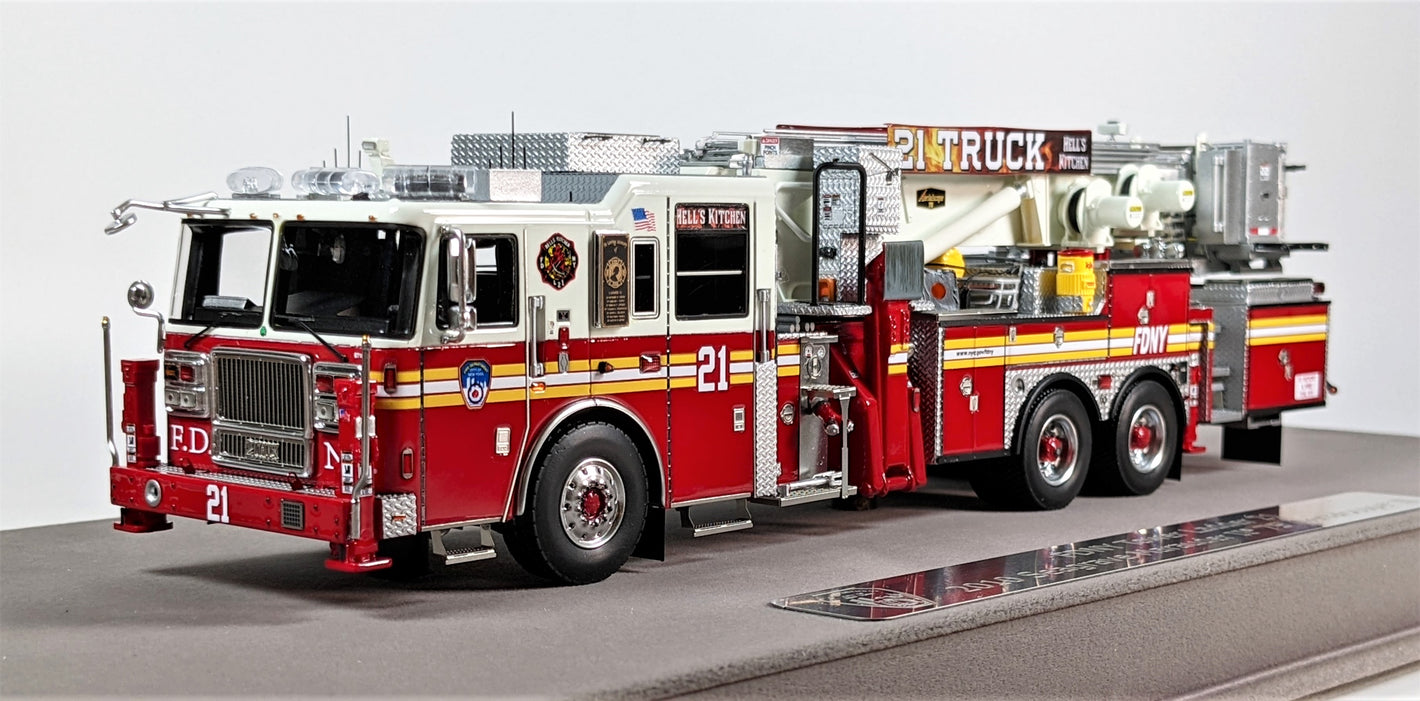 2010 Seagrave 75' Tower Ladder 21 "Hells Kitchen" Fire Replicas (Pre-Owned)