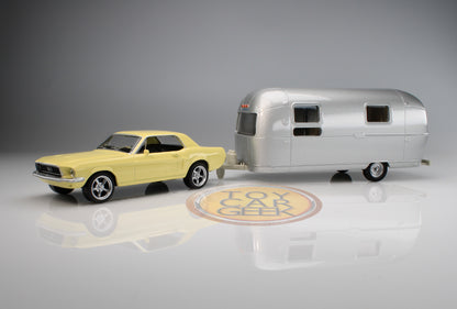 1968 Ford Mustang with Airstream Trailer - Yellow