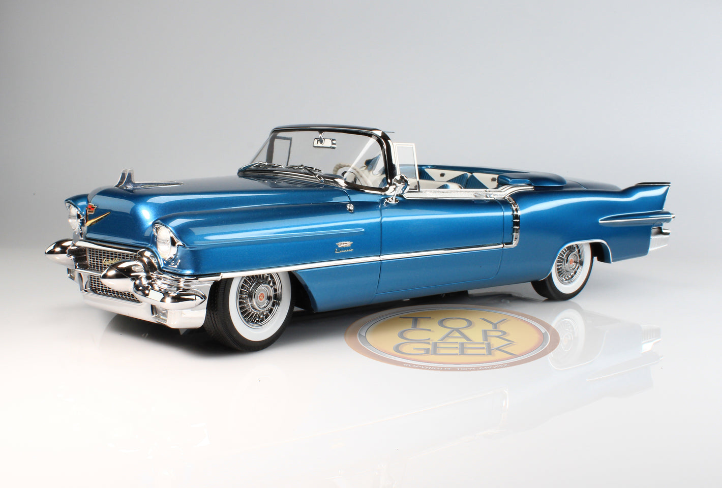 1956 Cadillac Eldorado Biarritz Convertible, Open - Blue