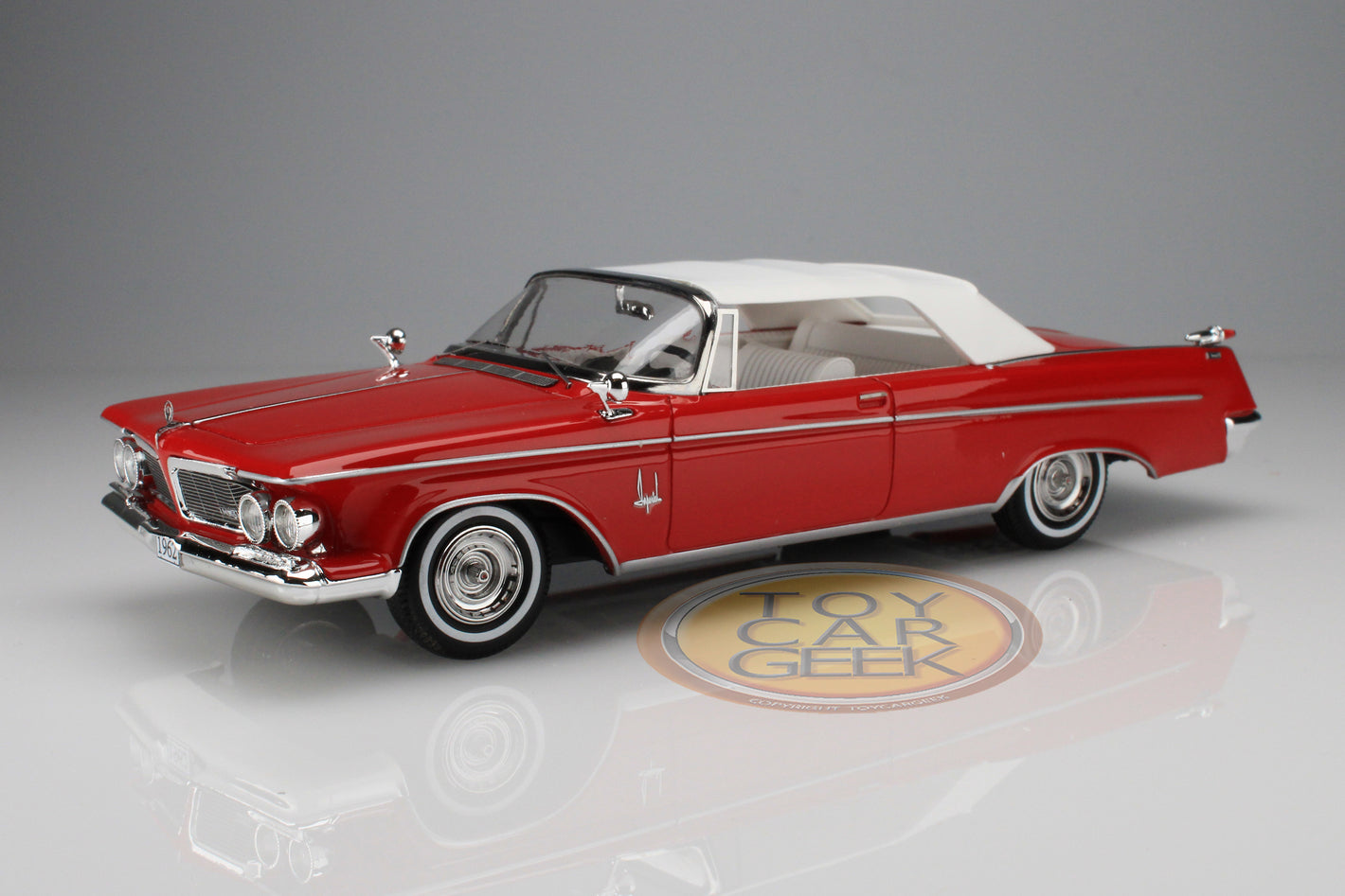 1962 Imperial Crown Convertible, Closed - Red