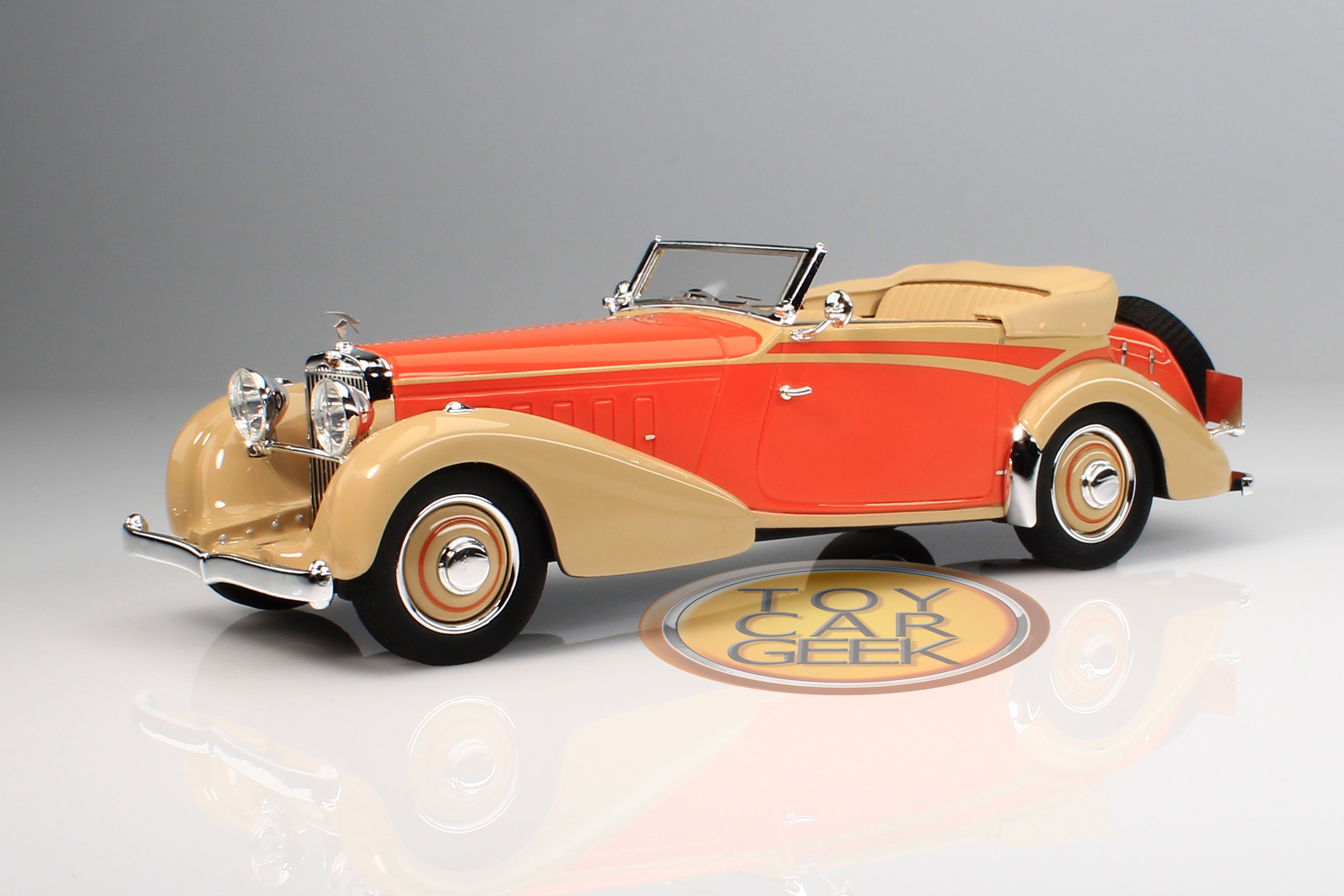 1934 Hispano Suiza J12 Convertible Vanvooren, Open - Orange/Cream