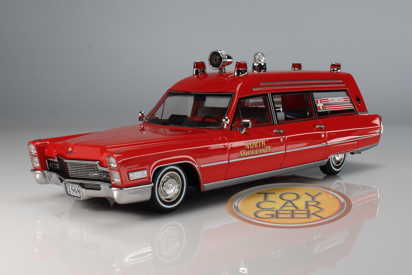 1968 Cadillac Miller-Meteor Ambulance - Red
