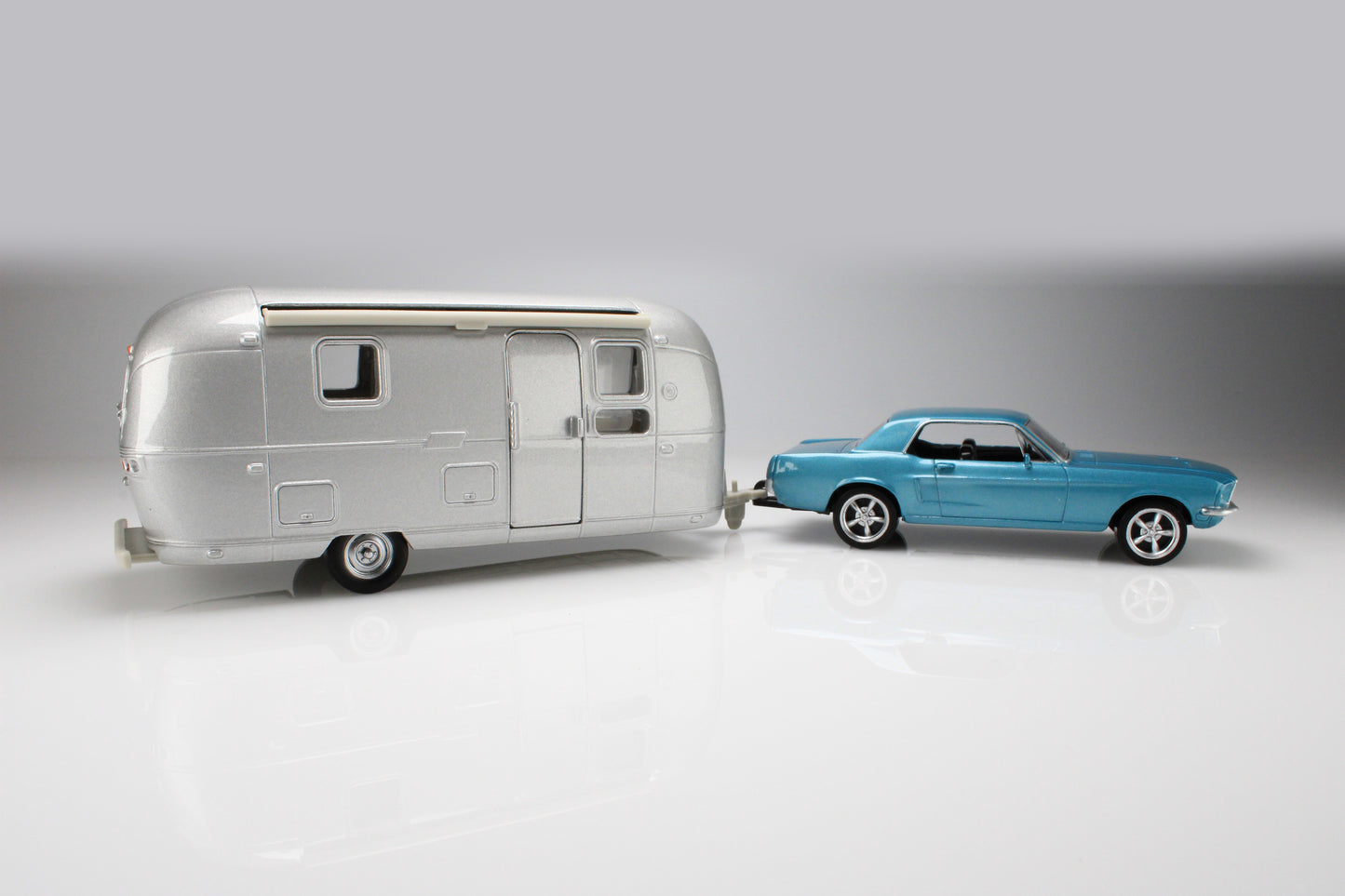 1968 Ford Mustang with Airstream Trailer