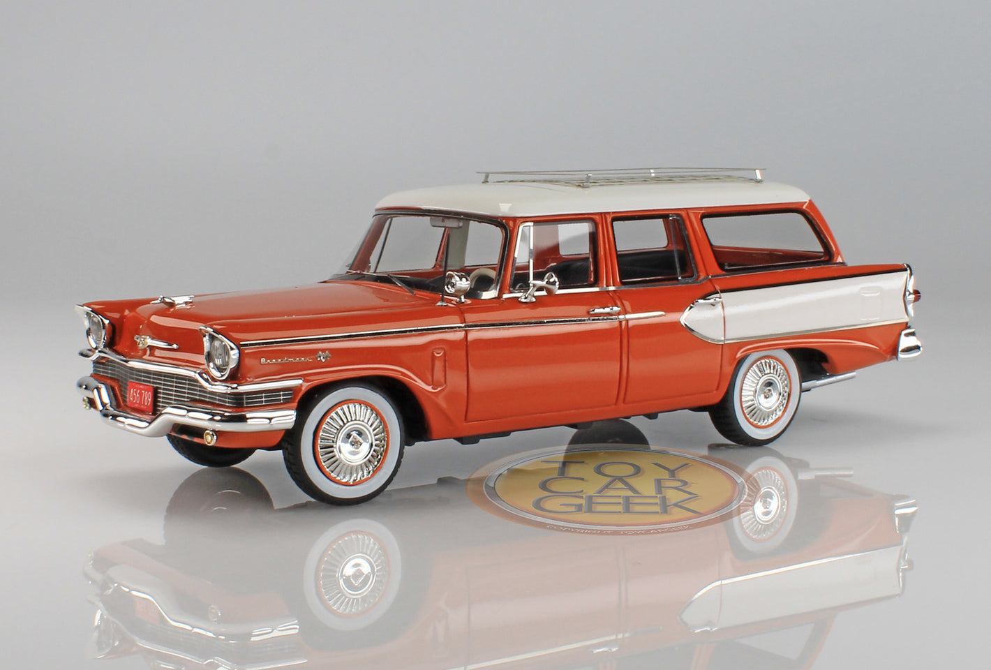 1957 Studebaker President Broadmoor Station Wagon - Orange/Cream