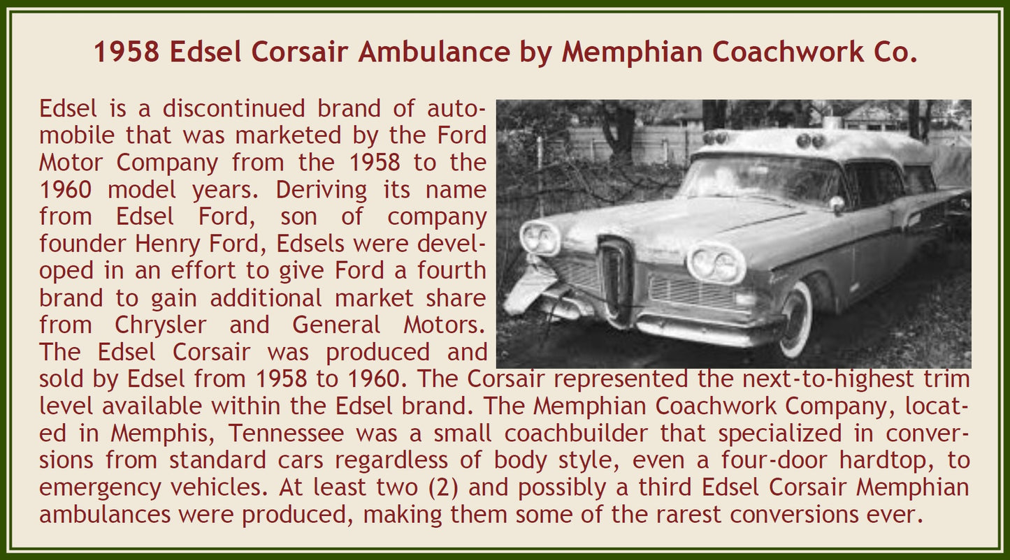 1958 Edsel Corsair Ambulance