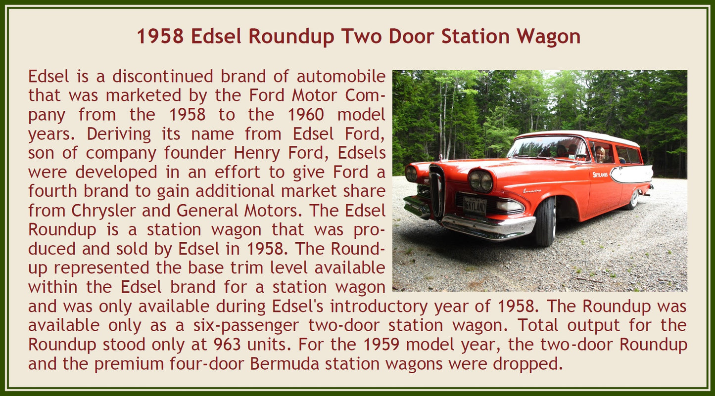 1958 Edsel Roundup 2-türiger Kombi