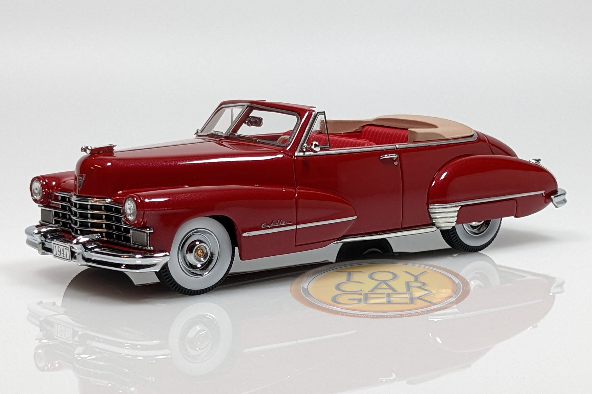 Brooklin BRK74 1:43 - Cadillac Convertible 1947 Vert Foncé - Collection Très Bon état