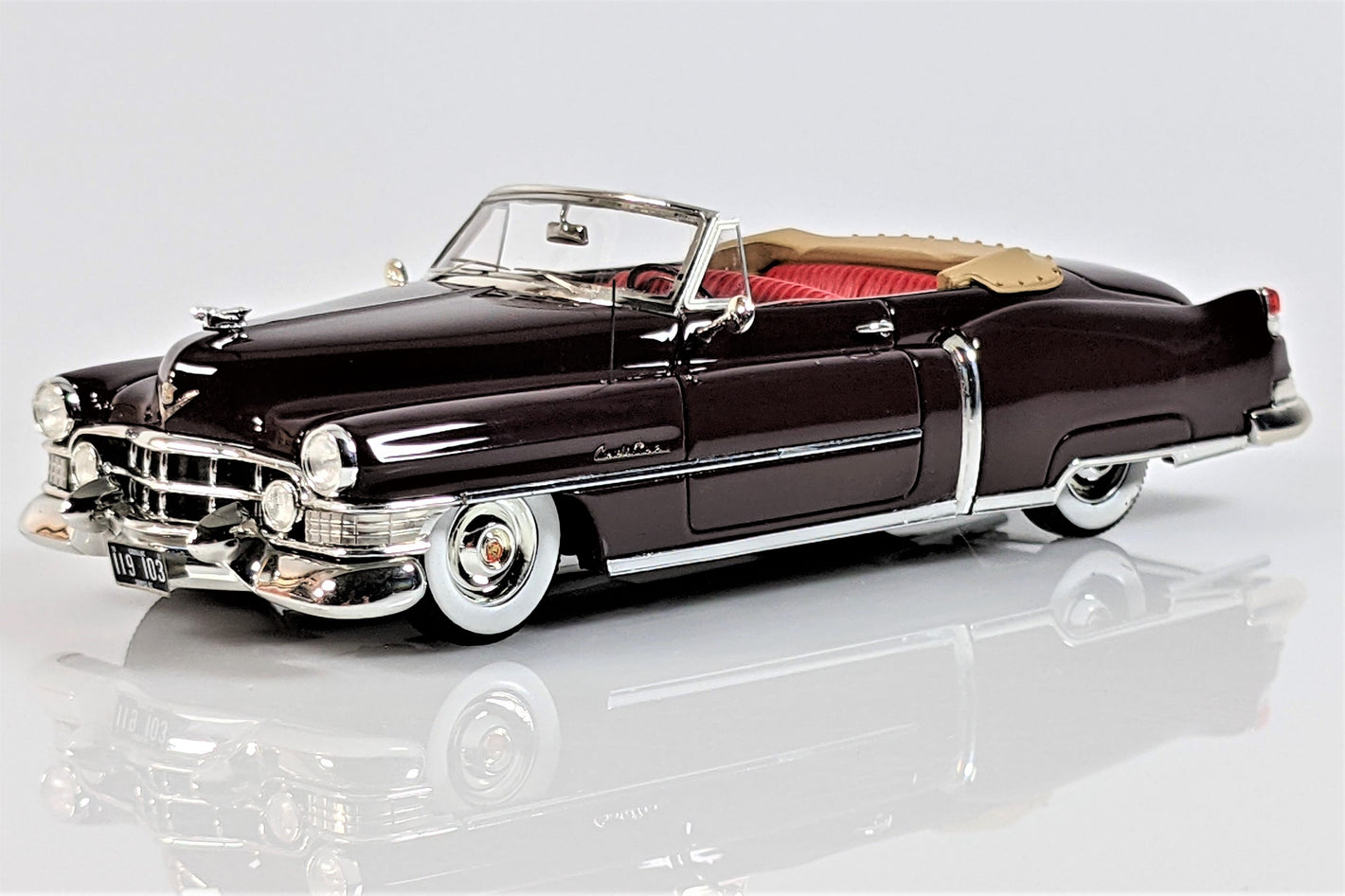 1951 Cadillac Series 62 Convertible, Open - Maroon